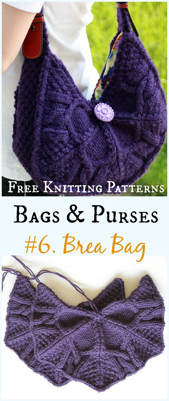 Brea Bag Free Knitting Pattern - #Bags & Purses Free #Knitting Patterns