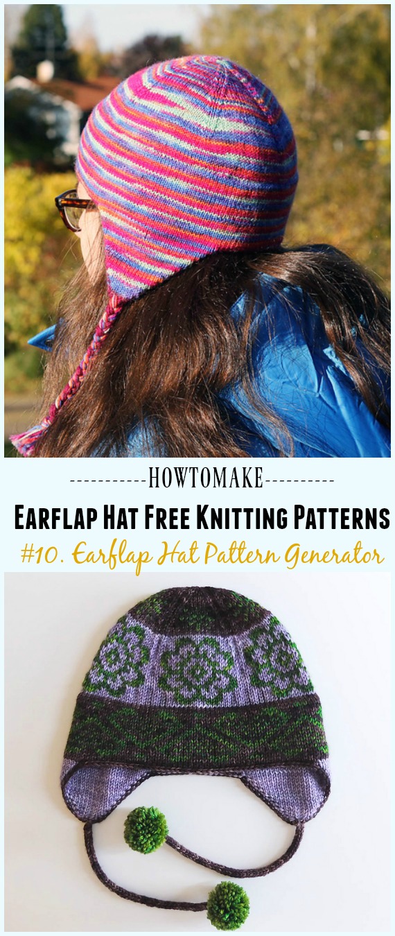 Earflap Hat Pattern Generator Free Knitting Pattern - Knit Earflap Hat Free Patterns