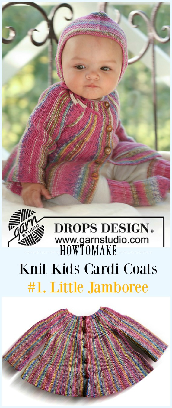 Kids Cardigan Sweater Free Knitting Patterns