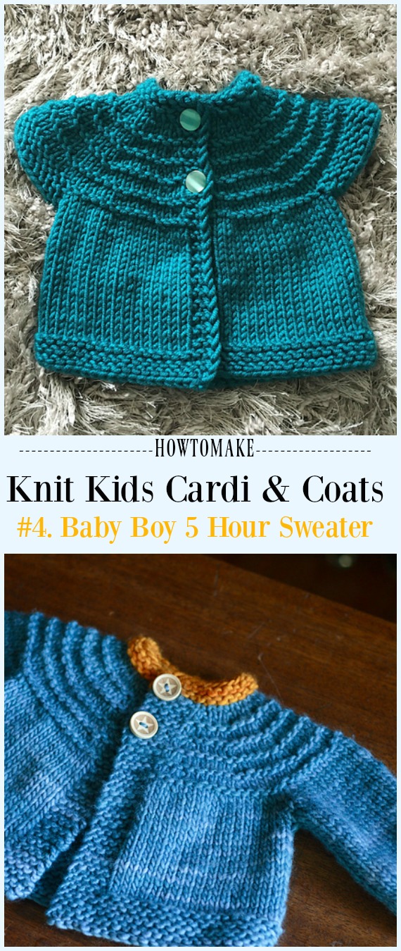 Kids Cardigan Sweater Free Knitting Patterns