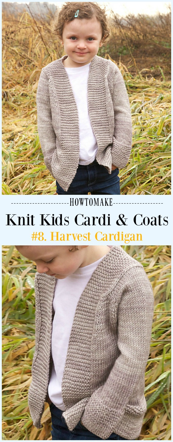 Harvest Cardigan Free Knitting Pattern - #Knit Kids #Cardigan Sweater Free Patterns