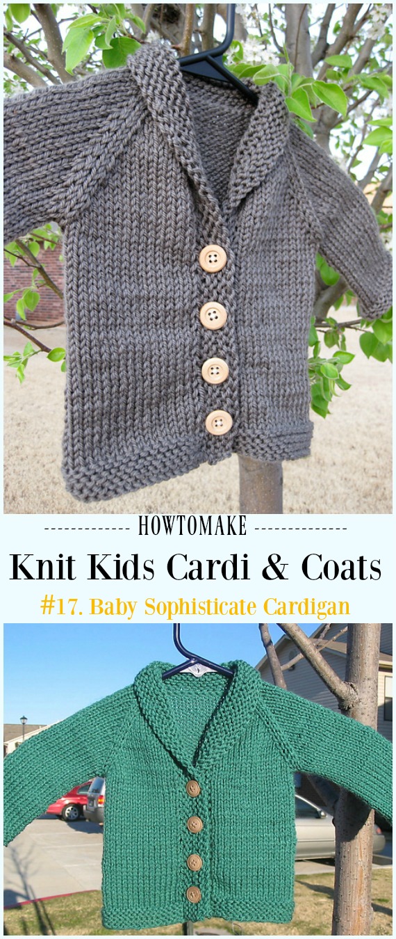 Kids Cardigan Sweater Free Knitting Patterns