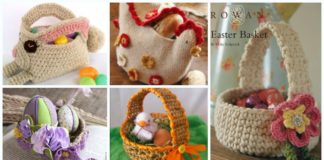 Crochet Easter Basket & Containers Free Patterns