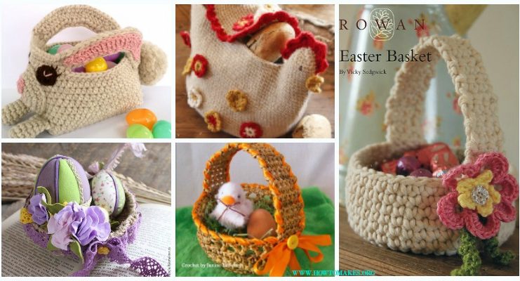 Crochet Easter Basket & Containers Free Patterns