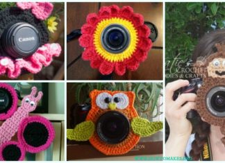 Crochet Camera Lens Buddy & Cozy Patterns DIY Instructions