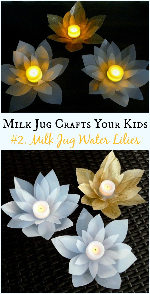 DIY Milk Jug Votives Instructions - Recycled #MilkJug Crafts Your Kids Can Do #Recycle