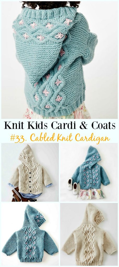 Kids Cardigan Sweater Free Knitting Patterns