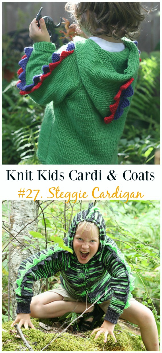 Steggie Cardigan Free Knitting Pattern - #Knit Kids #Cardigan Sweater Coat Free PatternsSteggie Cardigan Free Knitting Pattern - #Knit Kids #Cardigan Sweater Coat Free Patterns