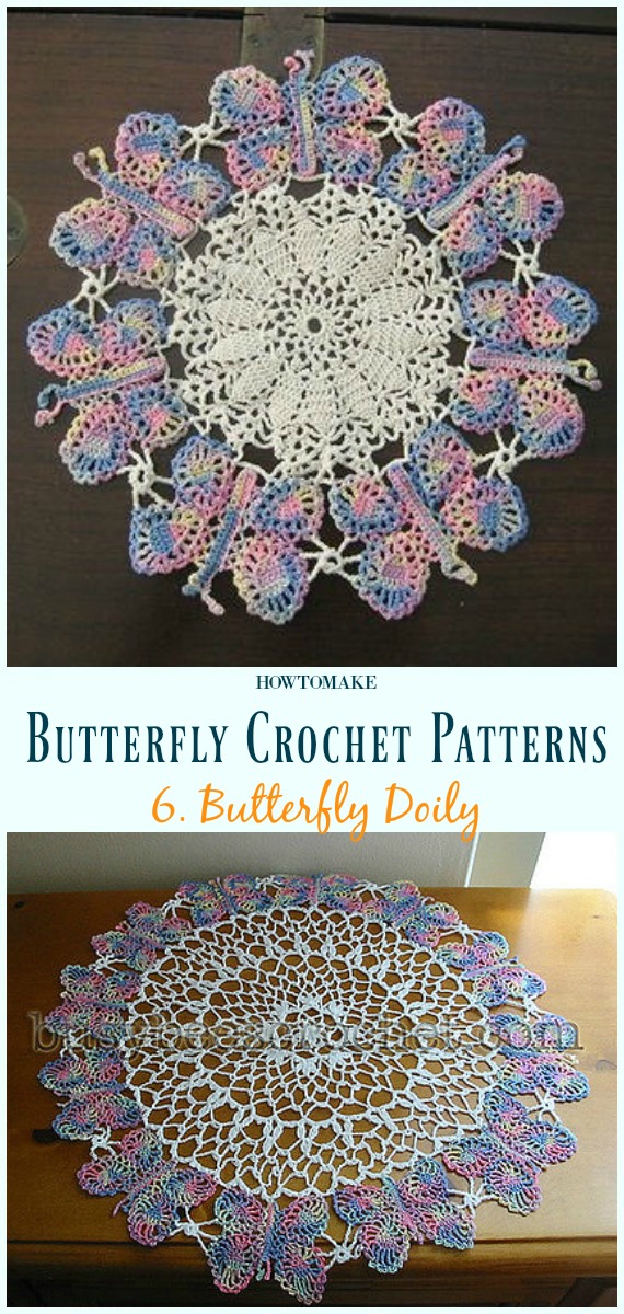 Butterfly Doily Free Crochet Pattern - Free #Butterfly; #Crochet; Patterns