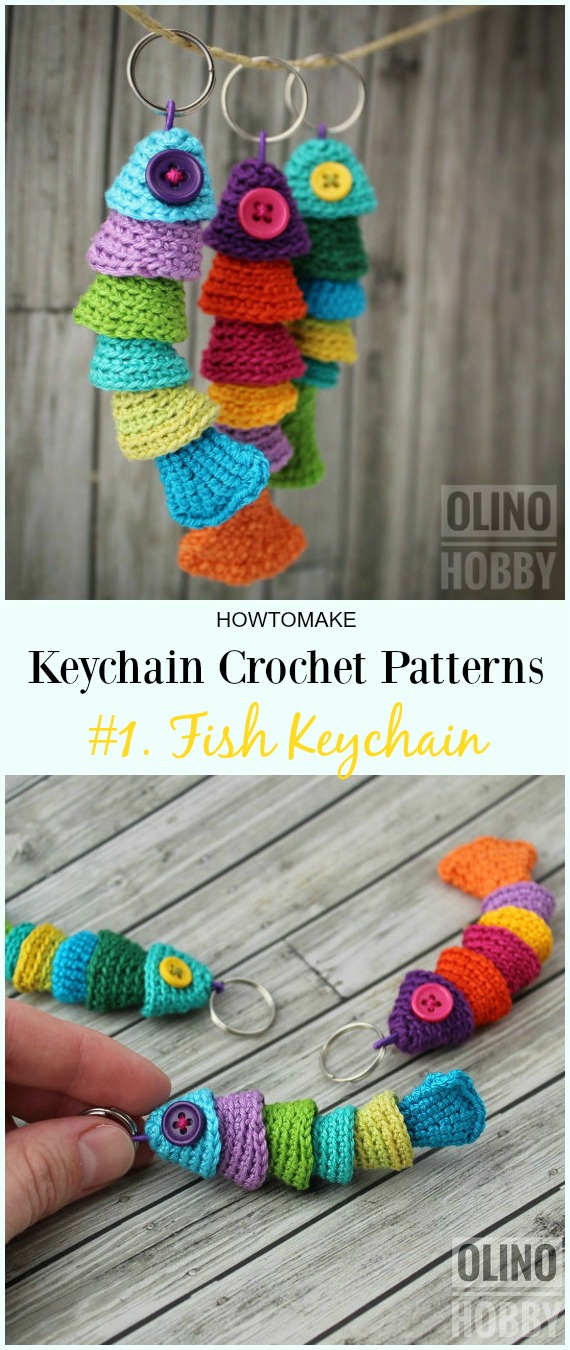 Crochet Fish Keychain Pattern - #Keychain #Crochet Patterns