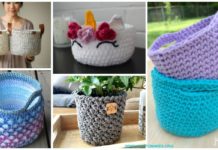 Storage Basket Free Crochet Patterns