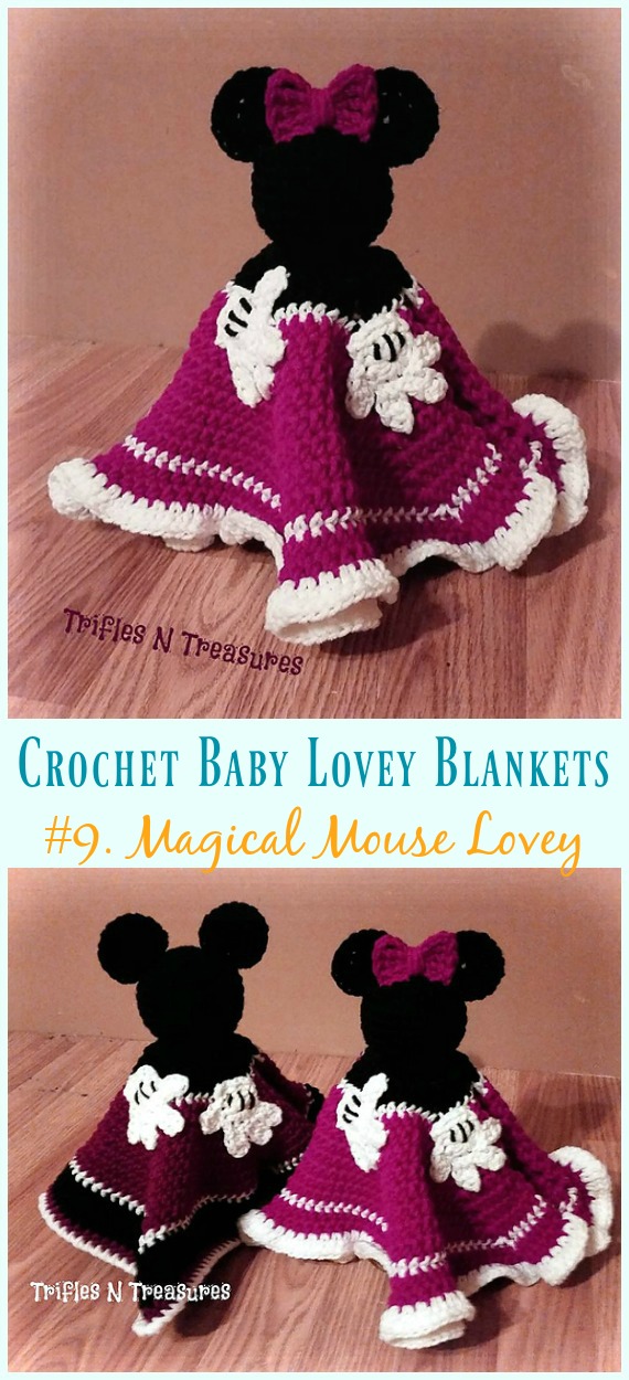 Magical Mouse Lovey Crochet Free Pattern - Baby #Lovey; #Blanket; Security Comforter Free #Crochet; Patterns