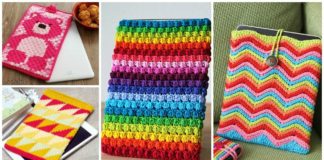 Crochet Computer Device Case Cozy Sleeves Free Patterns [For iPad, Tablets&Laptops]