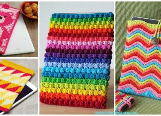 Crochet Computer Device Case Cozy Sleeves Free Patterns [For iPad, Tablets&Laptops]