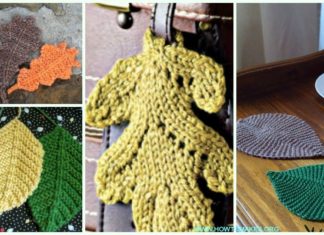 Leaf Applique Free Knitting Patterns