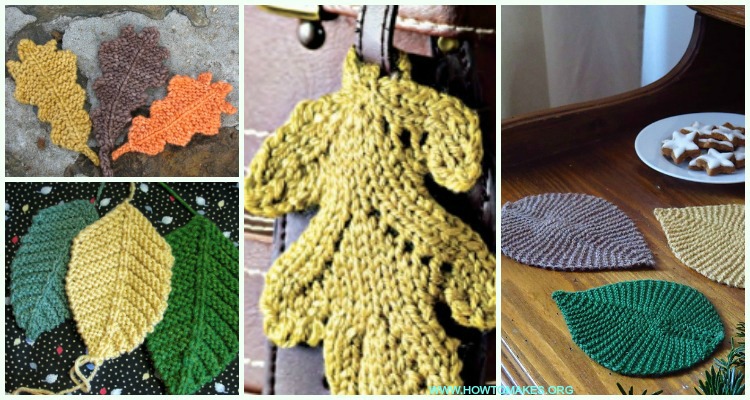 Leaf Applique Free Knitting Patterns