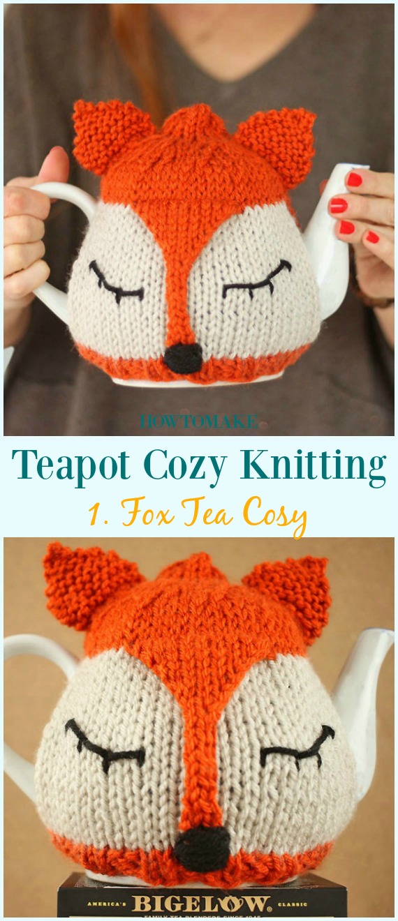 Fox Tea Cosy Free Knitting Pattern - #Teapot; Cozy Free #Knitting; Patterns