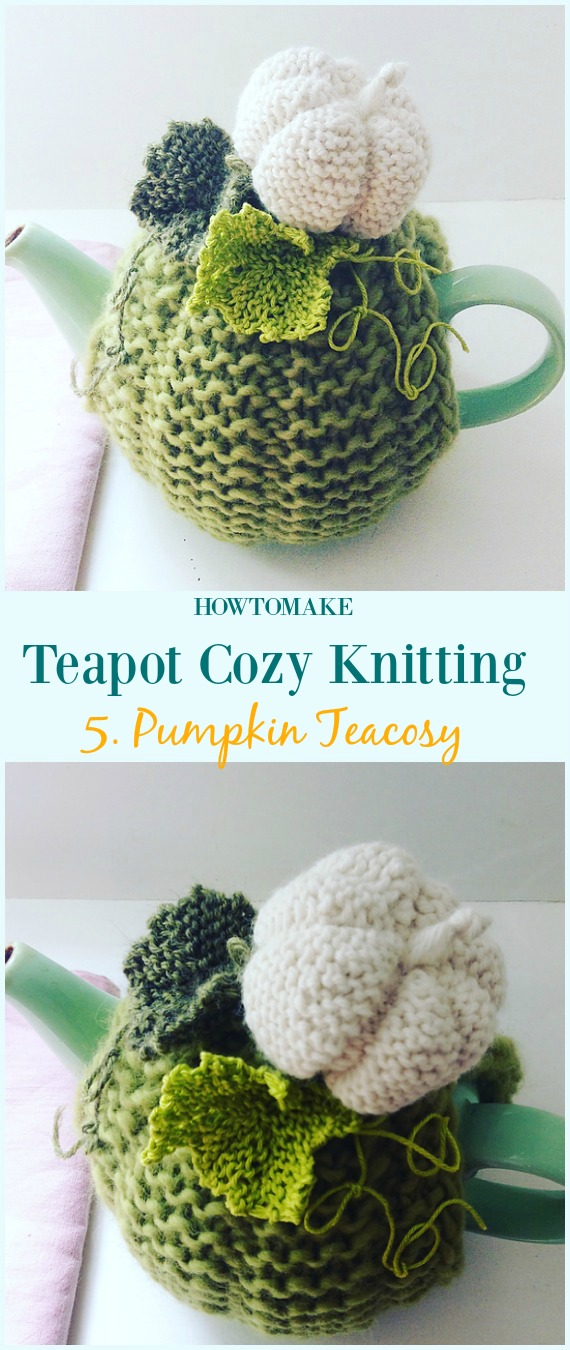 Pumpkin Teacosy Free Knitting Pattern - #Teapot; Cozy Free #Knitting; Patterns
