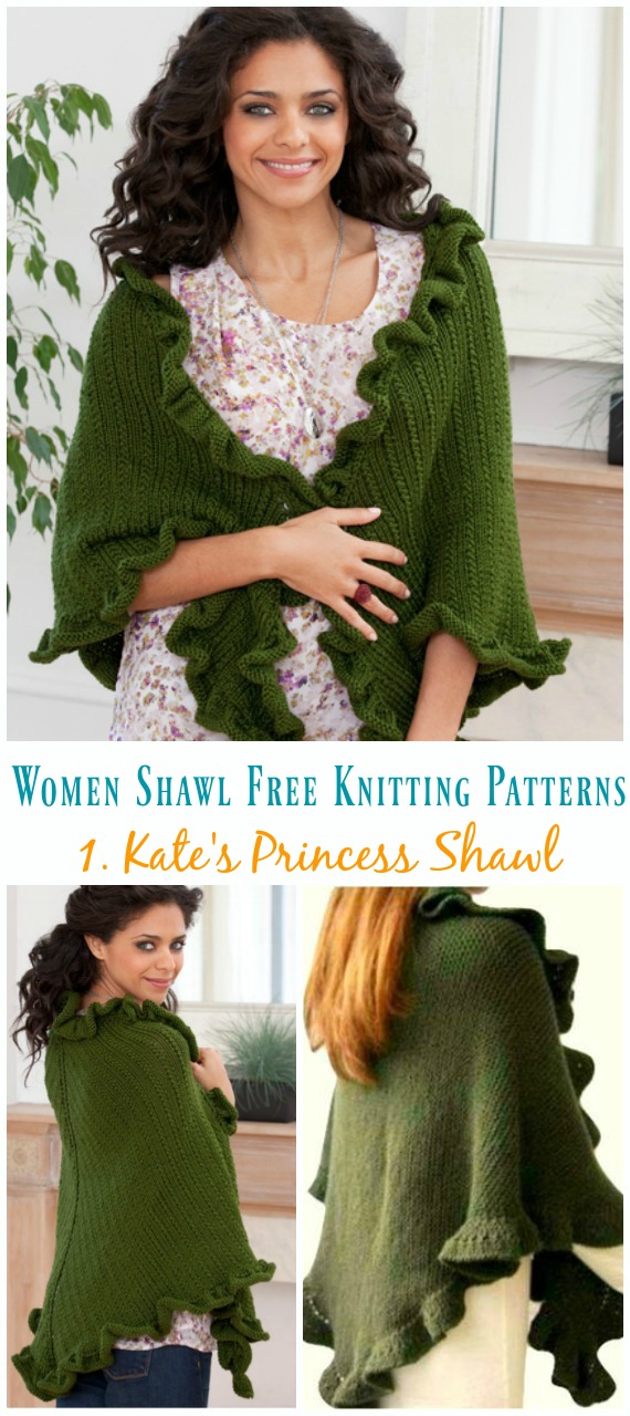 Fall Winter Women Shawl Free Knitting Patterns