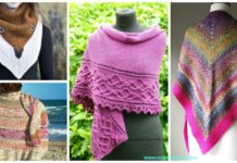Fall & Winter Women Shawl Free Knitting Patterns