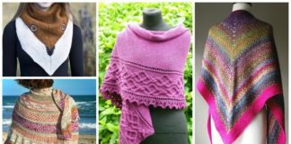 Fall & Winter Women Shawl Free Knitting Patterns