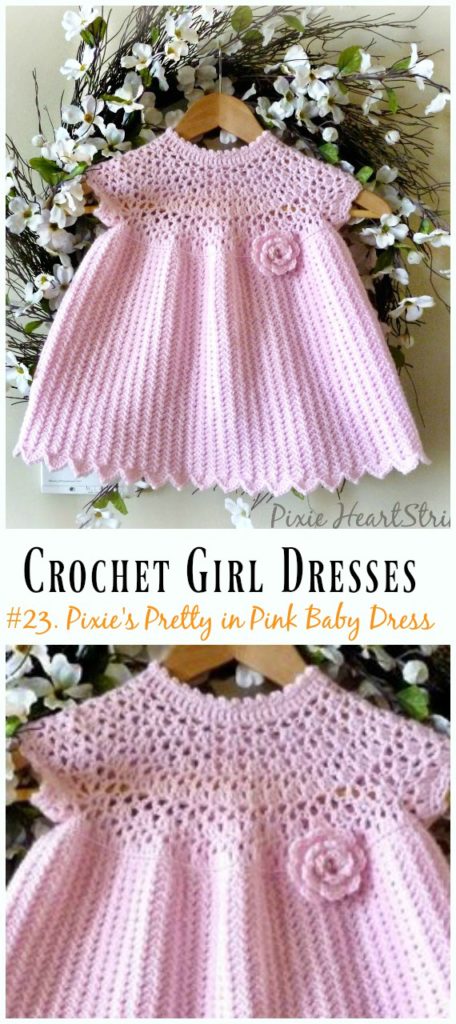 Summer Girl Dress Free Crochet Patterns