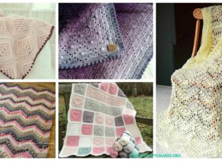 Bobble & Popcorn Blanket Free Crochet Patterns