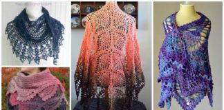 Crochet Pineapple Shawl Free Patterns & Tutorials