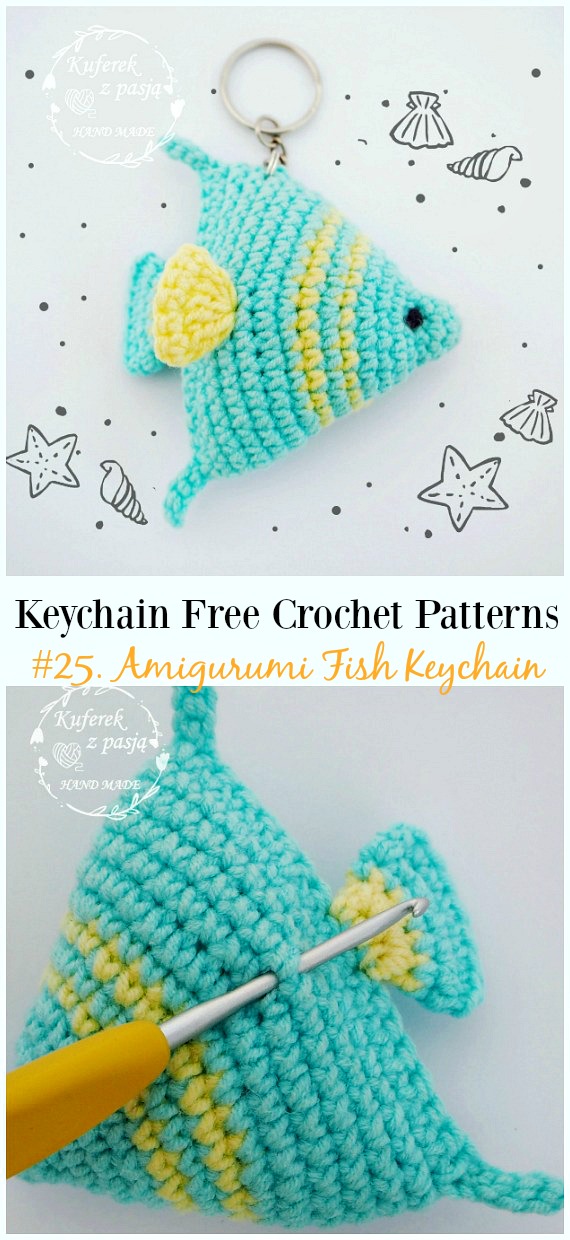 Amigurumi Fish Keychain Crochet Free Patterns - #Keychain #Crochet; Free Patterns