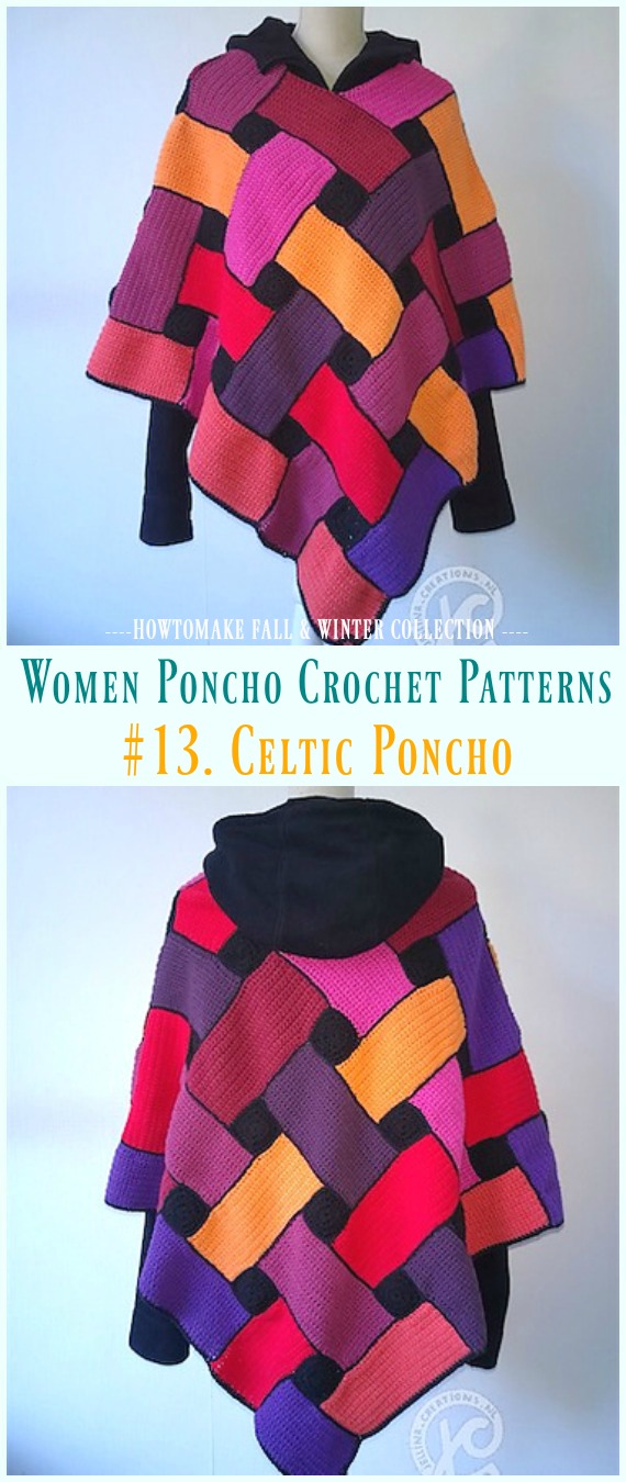 Celtic Poncho Crochet Free Pattern - Fall & Winter Women #Poncho; #Crochet; Patterns