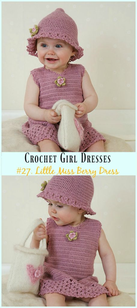 Summer Girl Dress Free Crochet Patterns