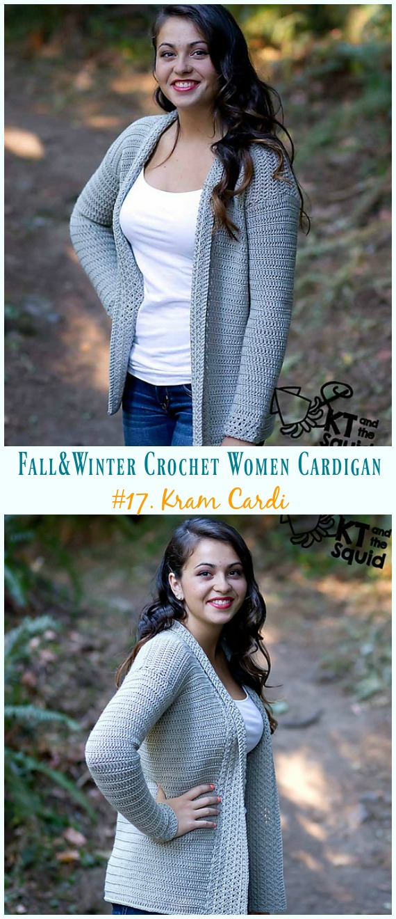Kram Cardi Cardigan Crochet Free Pattern - Fall & Winter Women #Cardigan; Free #Crochet; Patterns