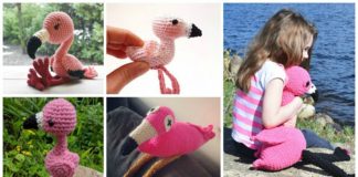 Free #Amigurumi; #Flamingo; Toy Softies Crochet Patterns