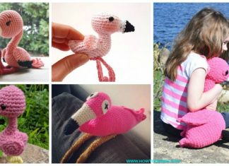 Free #Amigurumi; #Flamingo; Toy Softies Crochet Patterns