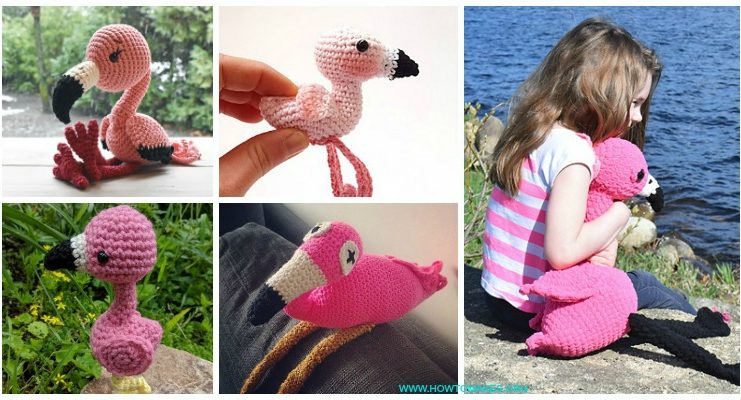 Free #Amigurumi; #Flamingo; Toy Softies Crochet Patterns