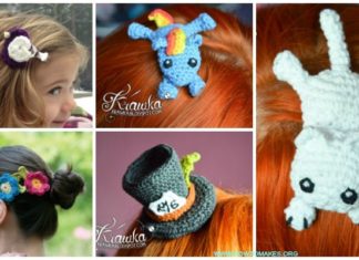 Girls HairClip Accessories Free Crochet Patterns