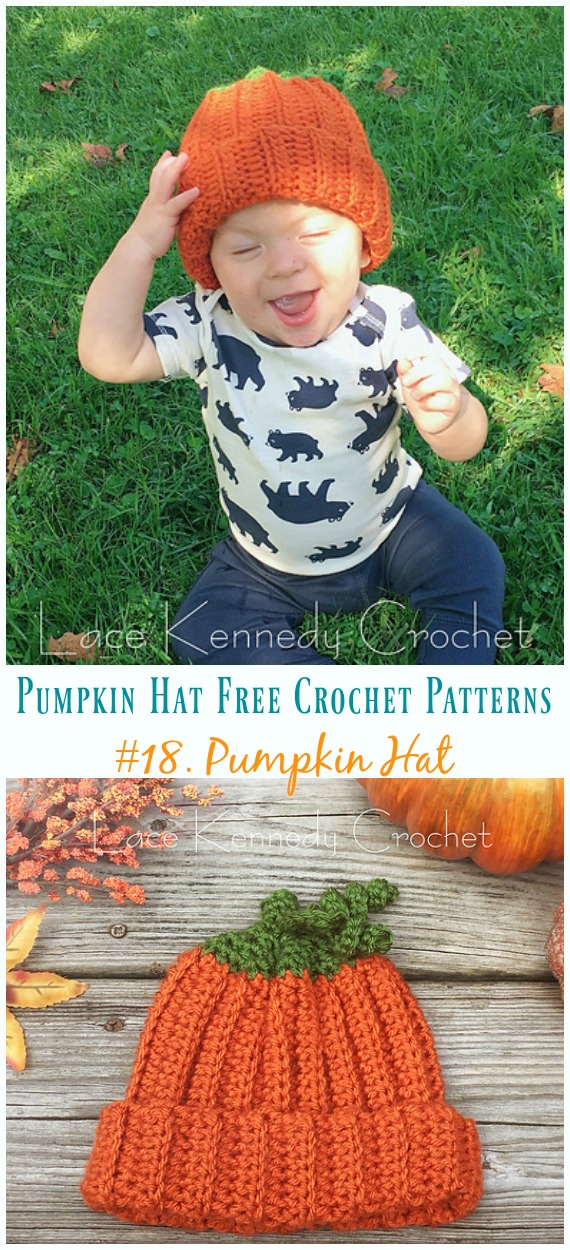 Pumpkin Hat Crochet Free Pattern - #Pumpkin; #Hat; Free #Crochet; Patterns