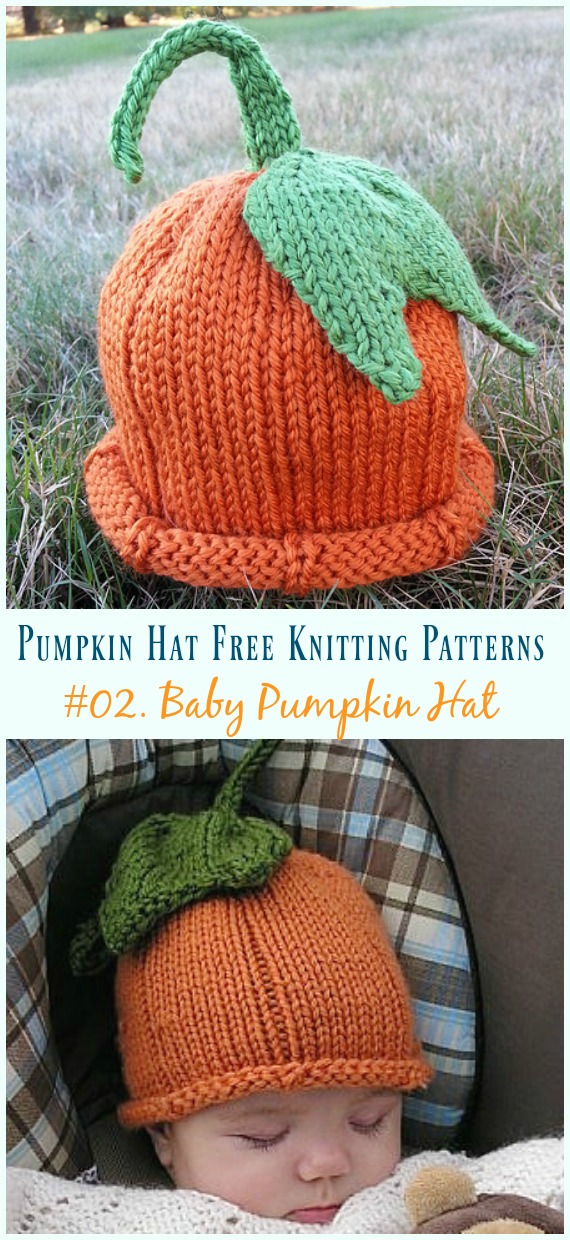 Babies &Toddlers Pumpkin Hat Knitting Free Pattern - #Pumpkin; #Hat; Free #Knitting; Patterns