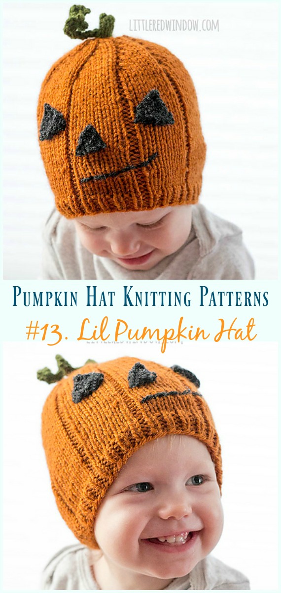 Lil Pumpkin Hat Knitting Pattern - #Pumpkin; #Hat;  #Knitting; Patterns