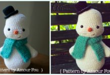 Amigurumi Toto the Snowman Crochet Free Pattern - Crochet #Snowman;# Amigurumi; Free Patterns