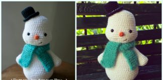 Amigurumi Toto the Snowman Crochet Free Pattern - Crochet #Snowman;# Amigurumi; Free Patterns