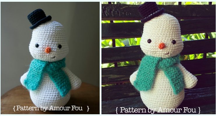 Amigurumi Toto the Snowman Crochet Free Pattern - Crochet #Snowman;# Amigurumi; Free Patterns