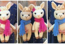 CAL Crochet Llama Amigurumi Free Pattern - Free #Amigurumi; #Llama Toy Softies Crochet Patterns