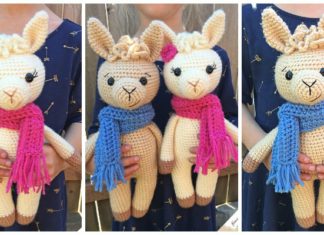 CAL Crochet Llama Amigurumi Free Pattern - Free #Amigurumi; #Llama Toy Softies Crochet Patterns