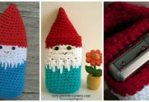 Cozy Gnome Camera Case Crochet Free Pattern - Cozy #Camera; Case #Crochet; Free Patterns