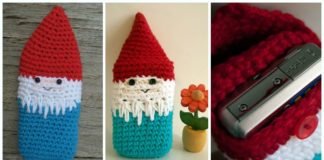 Cozy Gnome Camera Case Crochet Free Pattern - Cozy #Camera; Case #Crochet; Free Patterns