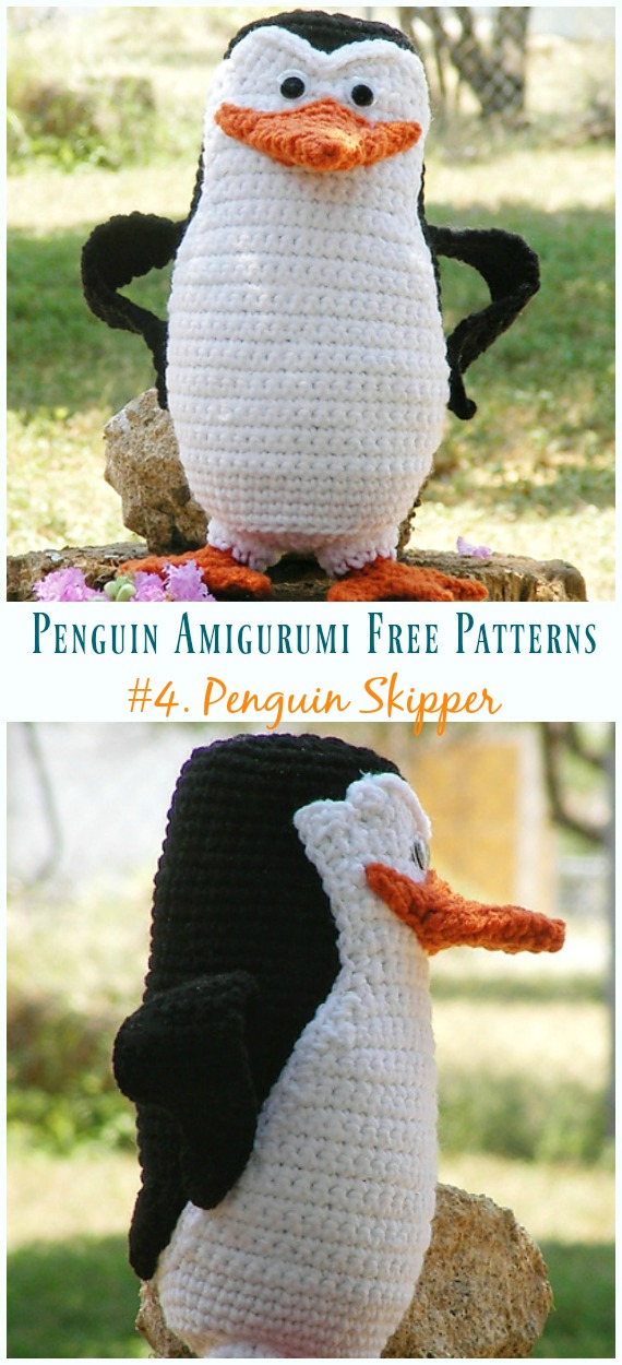 Amigurumi Skipper the Penguin Crochet Free Pattern - Crochet #Penguin; #Amigurumi; Free Patterns