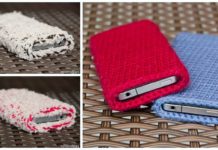 Easy Electronics Sleeve Crochet Free Pattern - Cozy #Camera; Case #Crochet; Free Patterns