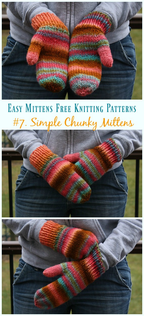Quick & Easy Mittens Free Knitting Patterns