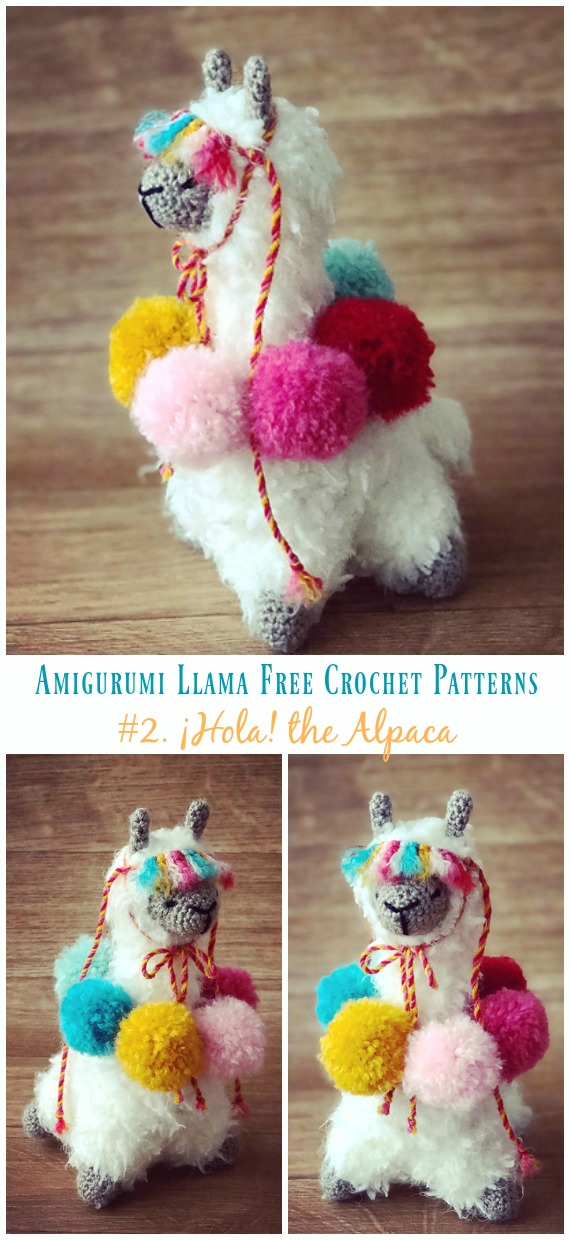 Crochet ¡Hola! the Alpaca Amigurumi Free Pattern - Free #Amigurumi; #Llama Toy Softies Crochet Patterns